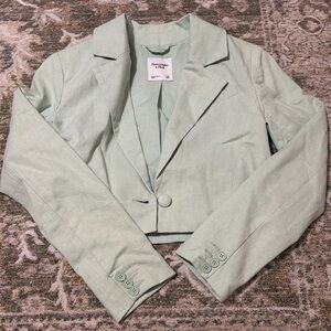 Abercrombie & Fitch Mint XS Cropped Blazer